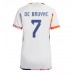 Billige Belgia Kevin De Bruyne #7 Bortetrøye Dame VM 2022 Kortermet